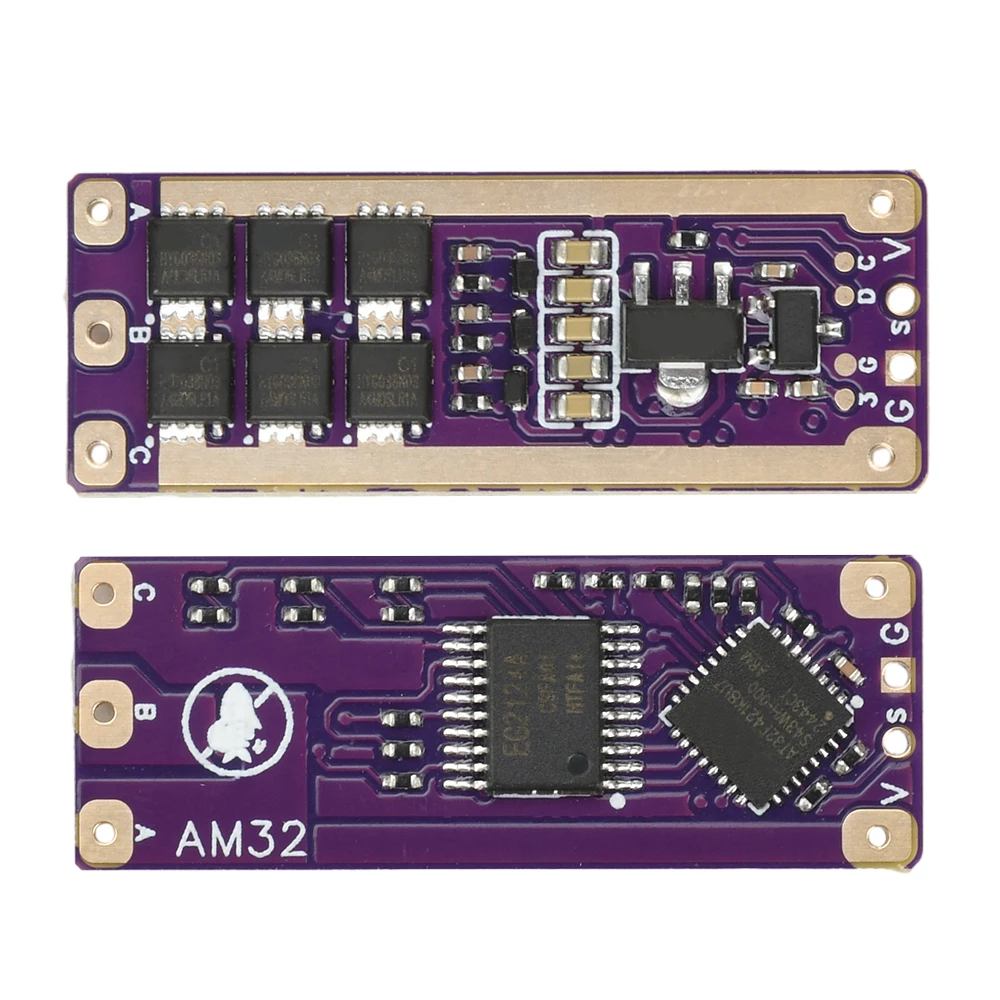 2-4S 32-bit ESC AM32 Enhanced Version 40A High Power Speed Regulator Support PWM Signal for Crawler Model Airplane Motors