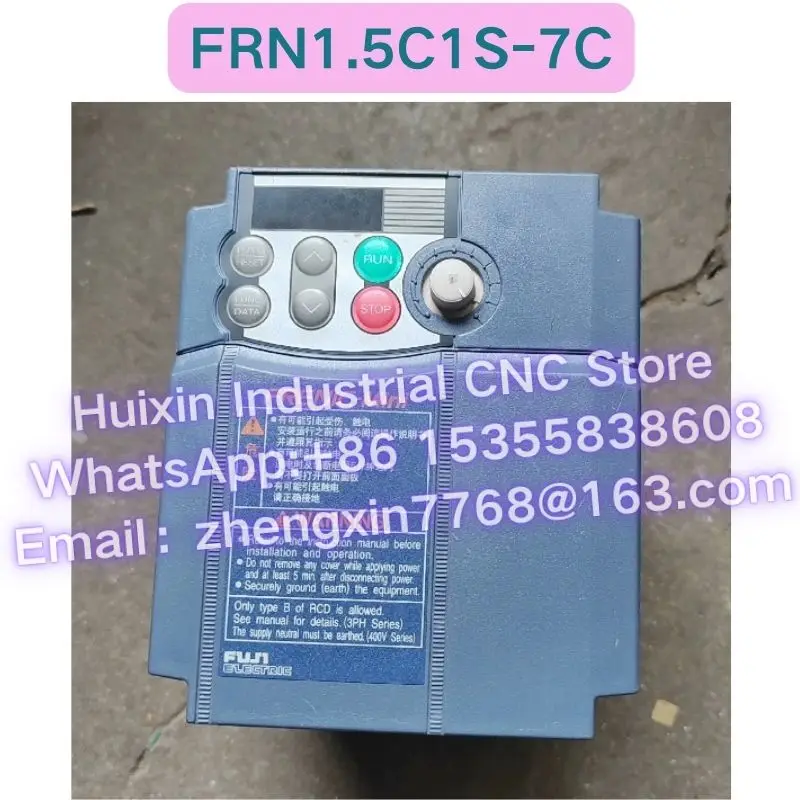 Used Frequency Converter FRN1.5C1S-7C FRN1.5C1S 7C Normal Function Tested OK Fast delivery