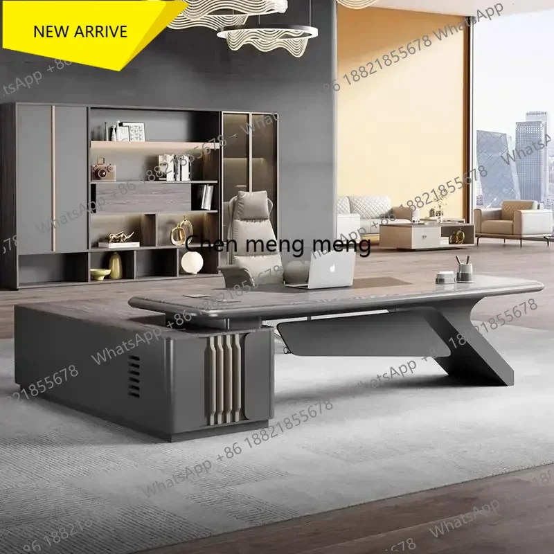 

A178 Офисный стол в стиле середины века, черный, для ресепшн, компьютерный, L-образный, для спальни, модная мебель