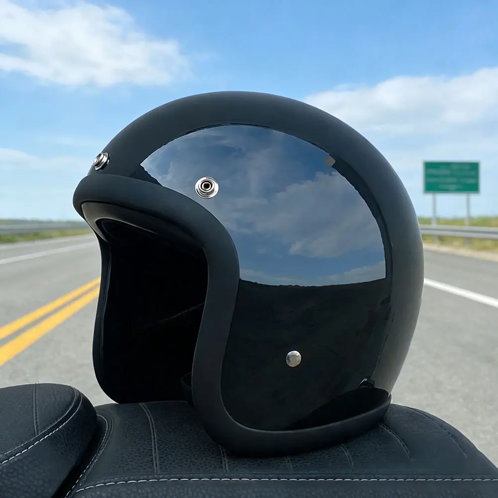 

Ретро модный аксессуар Cascos Vintage TT & COCASCOS стиль 3/4 шлем с открытым лицом Jet Cafe Racer 500TX мотоциклетный шлем