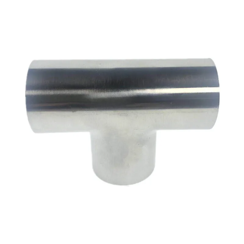 TYPE T Joint Sanitary Welding Pipe Connection Fittings polishing 304 Stainless Steel Food grade