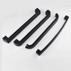 Stainless Steel 440mm Holes Distance Away From Shower Room Black Sliding  Cabinet Dishwasher Glass Bathroom Door Handle