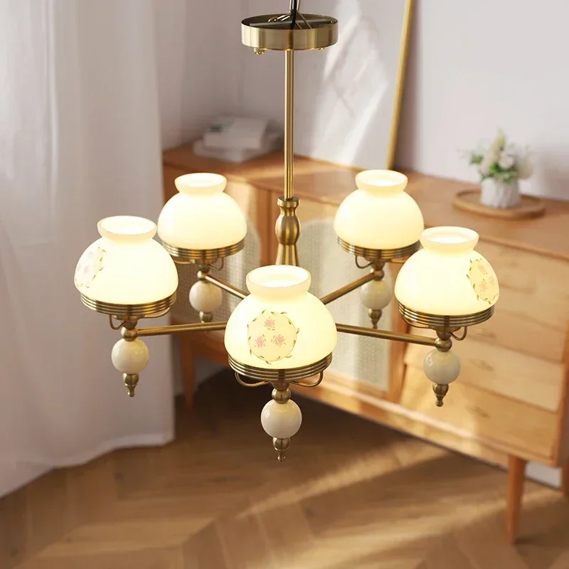 SANDYHA Modern Creative Designer LED Pendant Light French Classical Bedroom Lighting Suitable For Living Room Restaurant Study