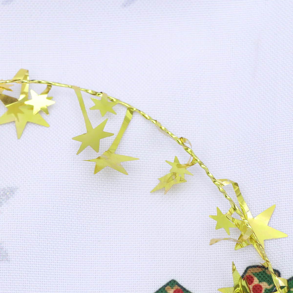 

5Pcs Christmas Star Garland Classic Decorative Hanging Xmas Tree Ornament for Home Office Cafe Xmas Garlands Christmas Garland