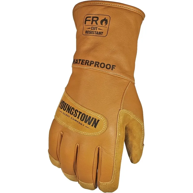 

Youngstown Glove 11-3285-60-XXL Flame Resistant Waterproof Leather Utility Lined with Kevlar Gloves, 2X-Large