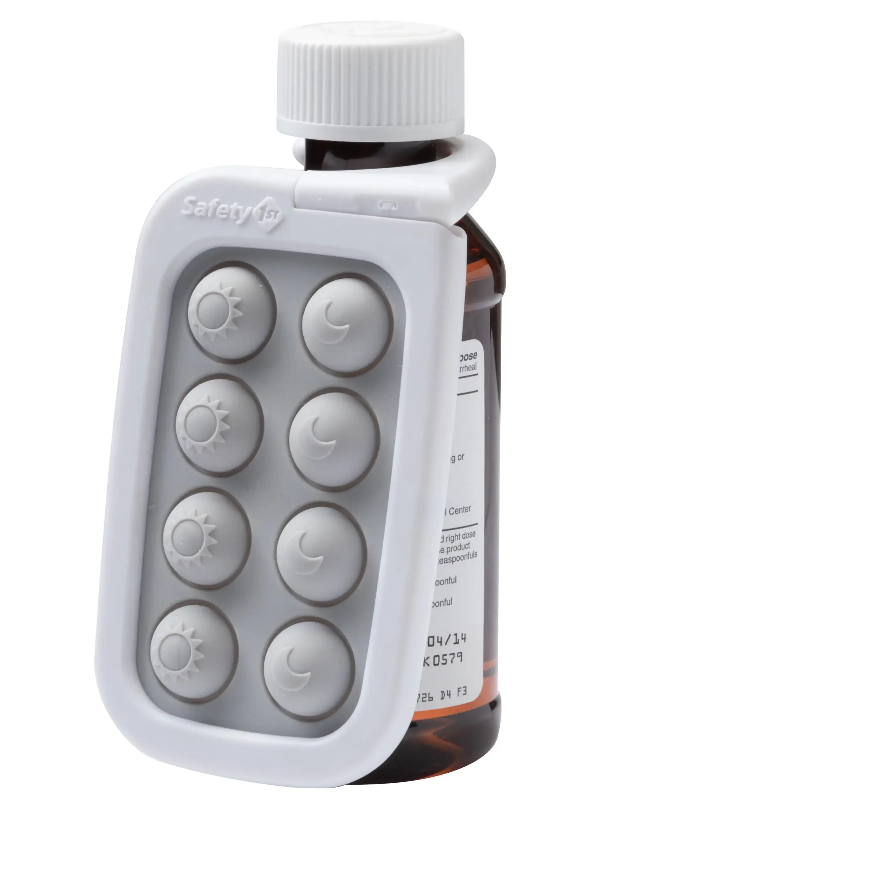 Keselamatan 2 pak pengingat obat pertama, abu-abu