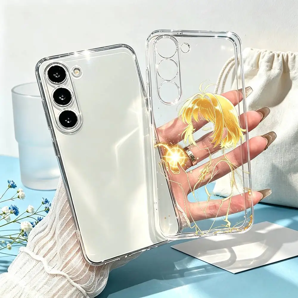 S-Sakura K-Kinomoto Anime Phone Case Transparent Silicone Soft For SamsungA10,12,20,21S,30,31,40,50,51,52,70,71