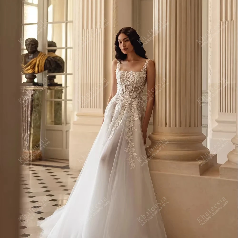 Modern Wedding Dresses Exquisite A Line Bridal Gowns Lace Appliques Full Sleeves Robes Pretty Vestidos De Novia Customized 2026
