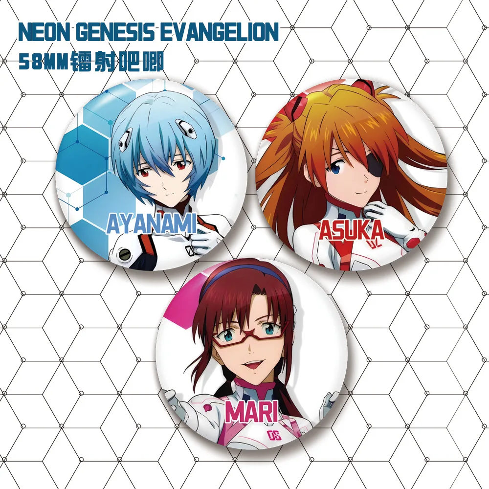 

Эвангелионный лазерный значок Аска Лэнгли Рей Аянами Мисато Кацураги Аниме Товары Коллекционный подарок Фан-арт Официальная лицензия