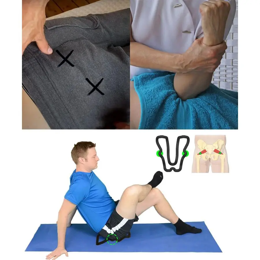 الافراج عن هوب تدليك الورك فليكسور Psoas Piriformis Glute SI المشتركة الكتف شفرة شبه منحرف المعين كامل الظهر الليفي العضلي الزناد #3