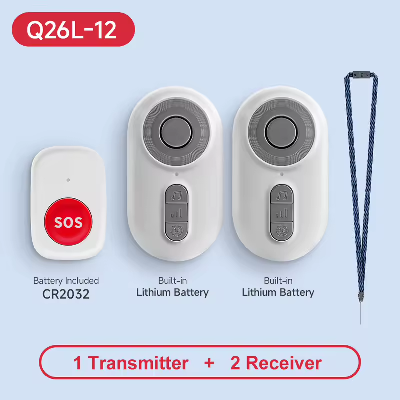 Caregiver Pager Wireless Nurse Call Buttons for Elderly Monitoring SOS Alert System Portable Alarm Call Bell for Nursing Home - Image 8