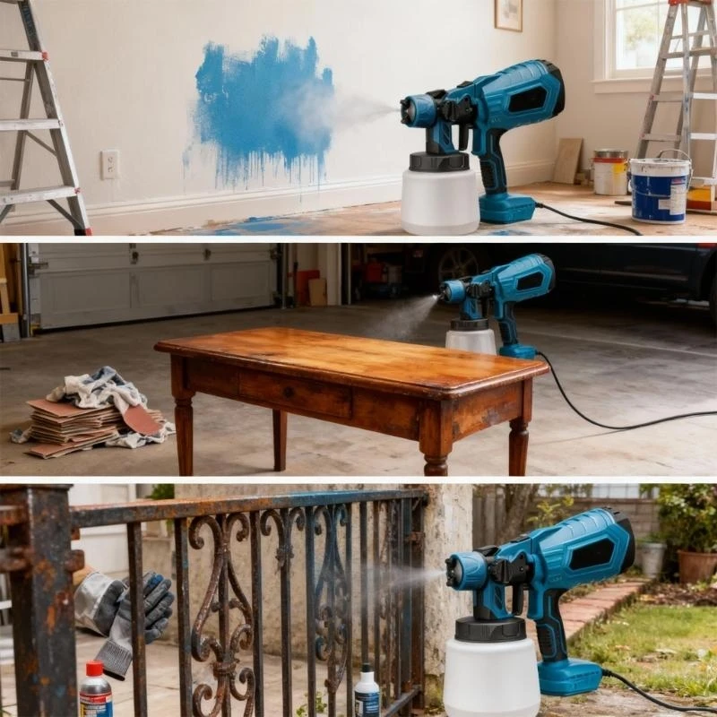 Gemakkelijk schoon te maken Airless verfspuitpistolen Hogedruksysteem voor meubelmuren en metalen oppervlakken Nauwkeurige M4YD