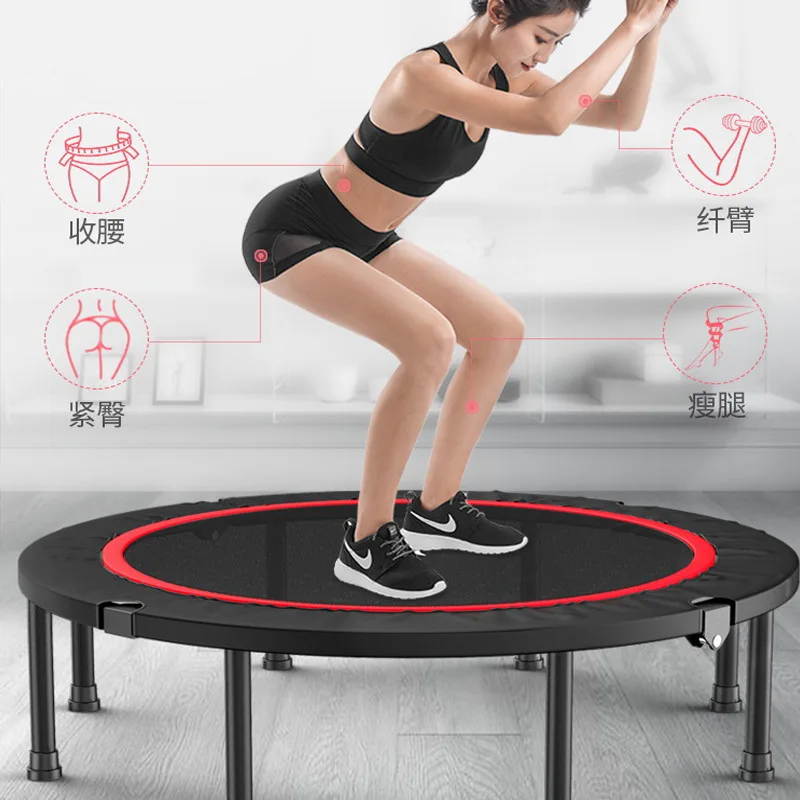trampoline-cross-border-household-children's-indoor-trampoline-sports-fitness-equipment-folding-with-armrest-spring-rough