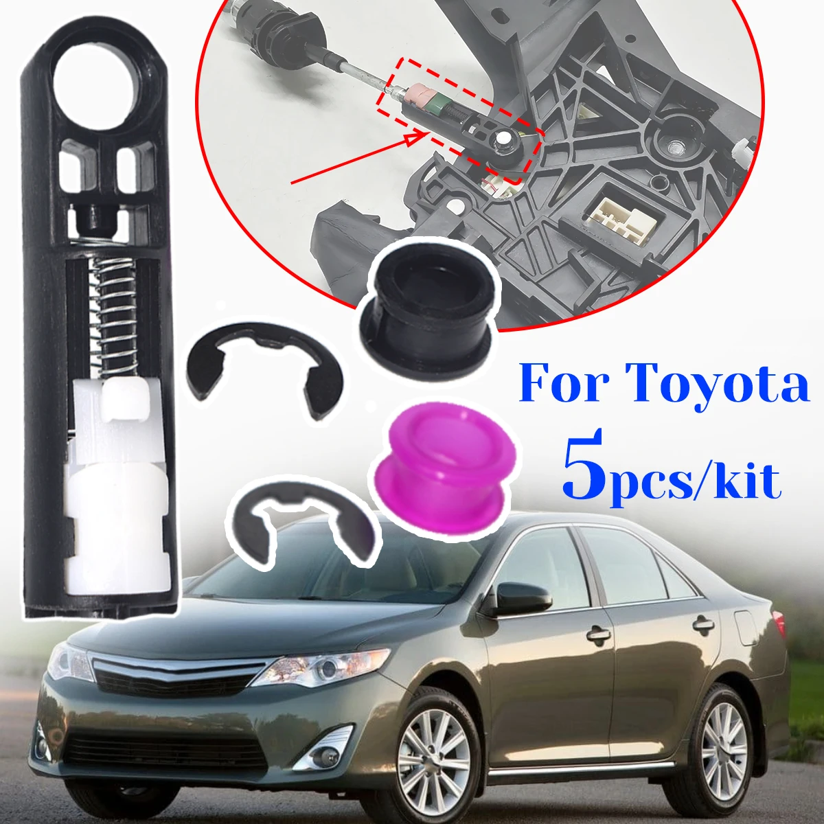 

Для Toyota Camry XV50 2011-2017 коробка передач, трос переключения передач, втулка управления, рычаг переключения передач, концевой стержень, комплект для ремонта автомобиля