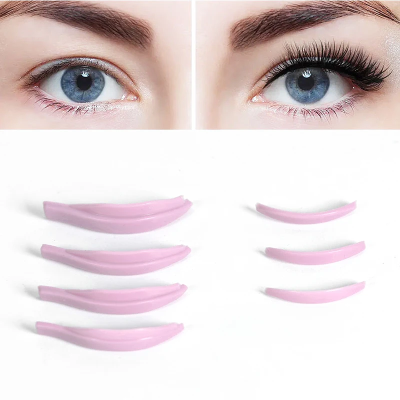 7Pair Silicone Eyelash Lifting Stripe Lash Lift Curlers Pads DIY Eyelash Extension Eye Makeup Tools，Eyelash Perm Silicone Pads