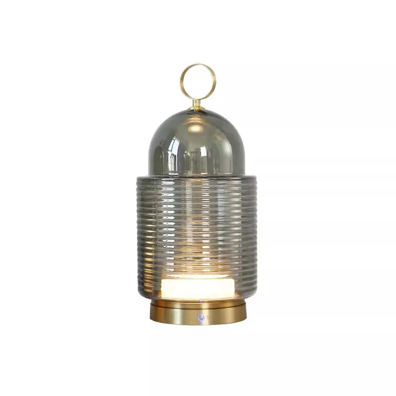 Portable Charging Outdoor Desk Lamp Modern Simple Living Room Touch Glass Lamp Art Bedroom Bedside Study Room
