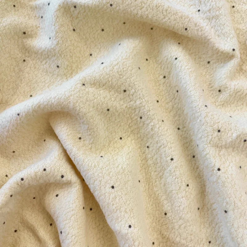 

Polka dot woolen fabric for clothing, tablecloths, bed sheets, throw pillows for autumn and winter diy polyester fabric
