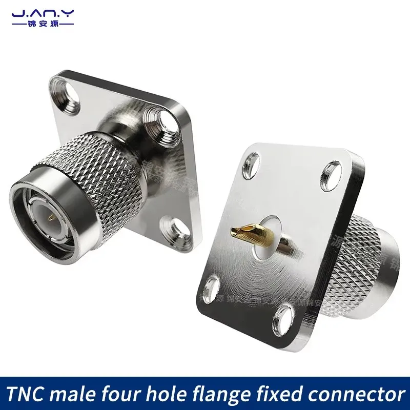 

Замок TNC, мужская и женская головка с фланцем с четырьмя отверстиями, коаксиальный разъем радиочастотного сигнала, установка и фиксация панели L12-JFD