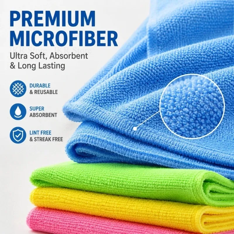 1/10/30Pcs Soft and Skin Friendly Cleaning To Remove Oil Non Greasy Dishwashing Towels Kitchen Cloths Hand Towels To Remove Dust