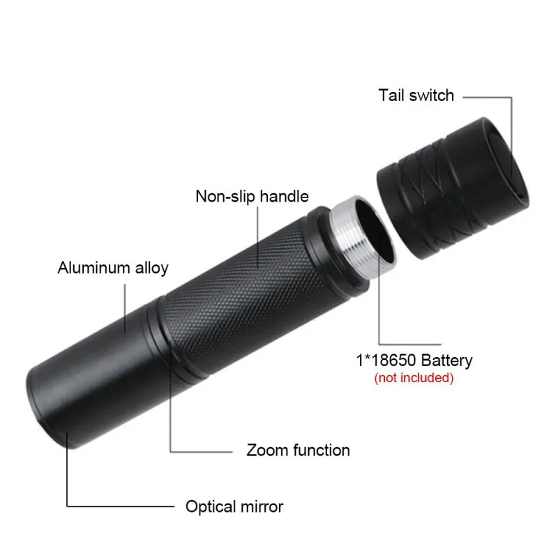 850nm 940nm Vcsel/LED Infrared Flashlight for Hunting Zoomable IR Torch Weapon Gun Light Outdoor Illuminator Night Vision Scope