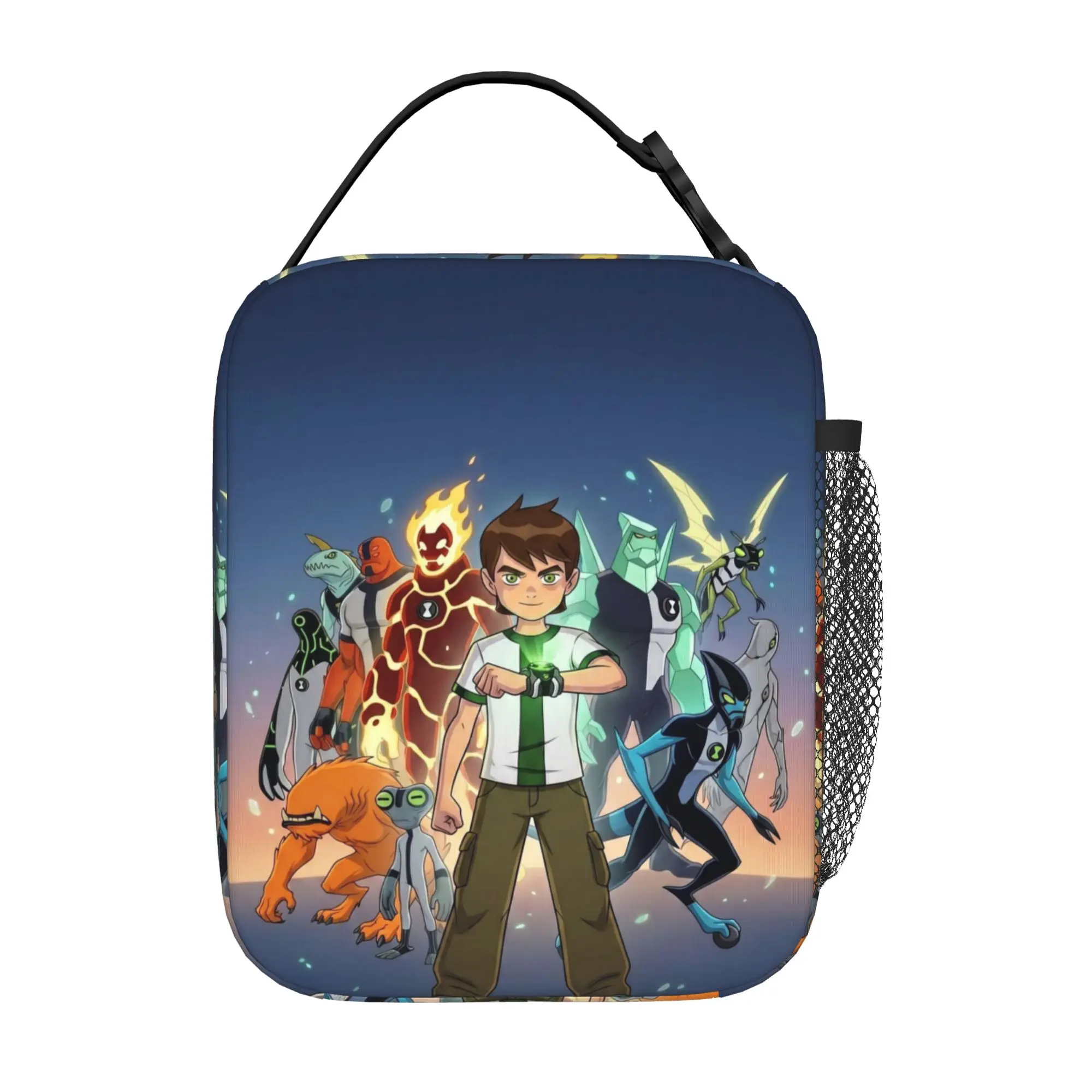 Ben 10 Portable Food Pouch Ben10 Classic Dreamscape Zipper Closure Good Quality Classic Lightweight Lunch Bag