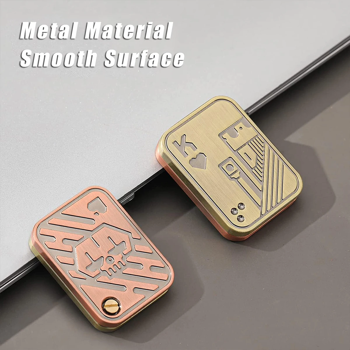 Metal Fidget Slider De 3 Imanes – Juguete EDC Para Aliviar El Estrés, Tarjeta De Empuje De Aleación Metálica Para Oficina Y Viaje