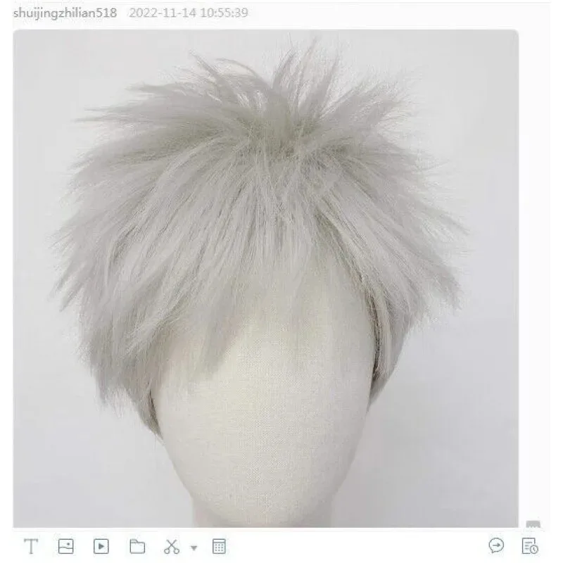 

Anime Rise of the Guardians Wig Jack Anti-Curling Wig Silver White Short Hair Wig Silver Anti-Curling Cosplay