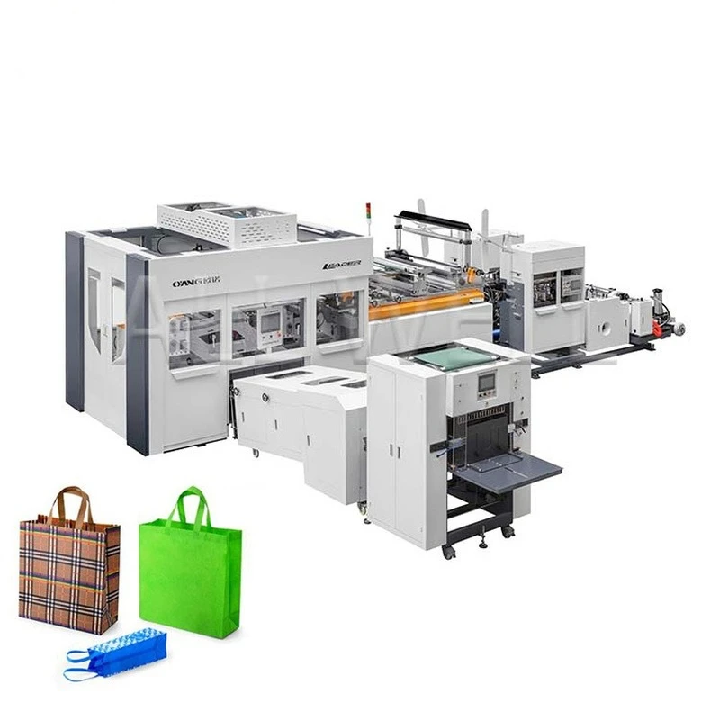 Folding Vertical Type Non Woven Box Bag Making Machine Fully Automatic, High Quality Non-woven Bag Making Machine