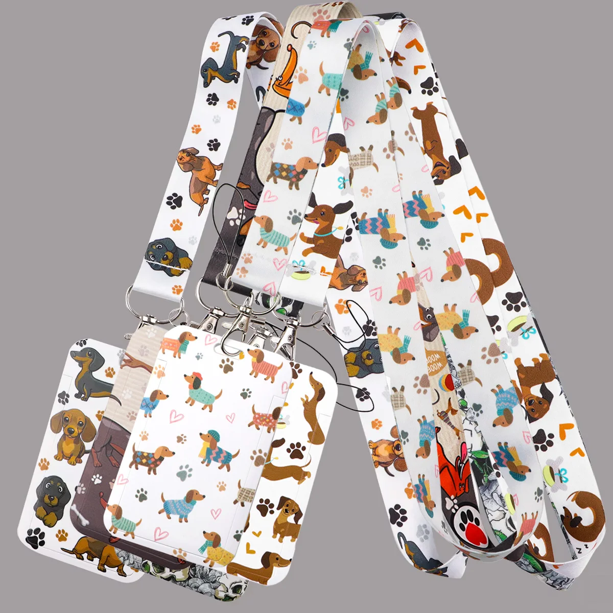 

Dachshund Lanyards For Key Neck Strap ID Badge Holder Gym Keychain Cell Phone Key Holder Hanging Rope Keyrings Accessories