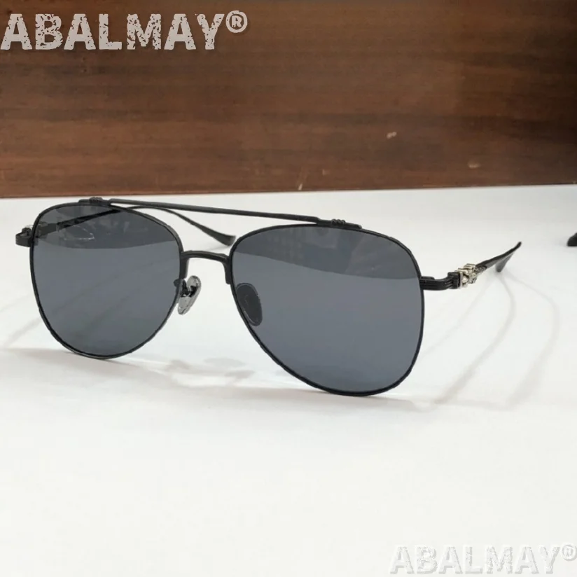 نظارات شمسية عالية الجودة للرجال والنساء مقاس 8162 57-16-149 نظارات شمسية بتصميم عصري فاخر من التيتانيوم UV400 مع صندوق