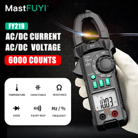 MASTFUYI Digital Clamp Meter Multimeter Auto Range True RMS High Precision AC/DC Current Voltage Inrush Current Temperature Test