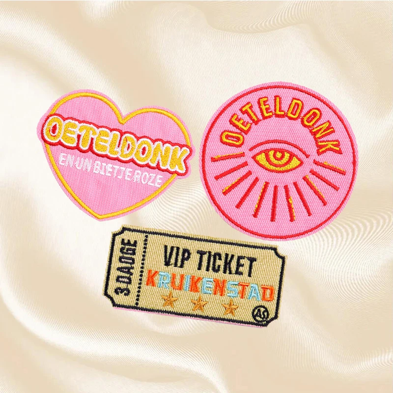 2-5 Stuks Set Nederland Oeteldonk Embleem Borduren Patch Op Kleding Jassen Carnaval Voor Nederland Ijzer Op Patches voor Kleding