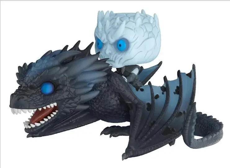 FUNKO POP Game Of NIGHT KING & ICY VISERION #58 Daenerys Rides Dragon #15 Throne Action Toy Figures Collectible Model With Box