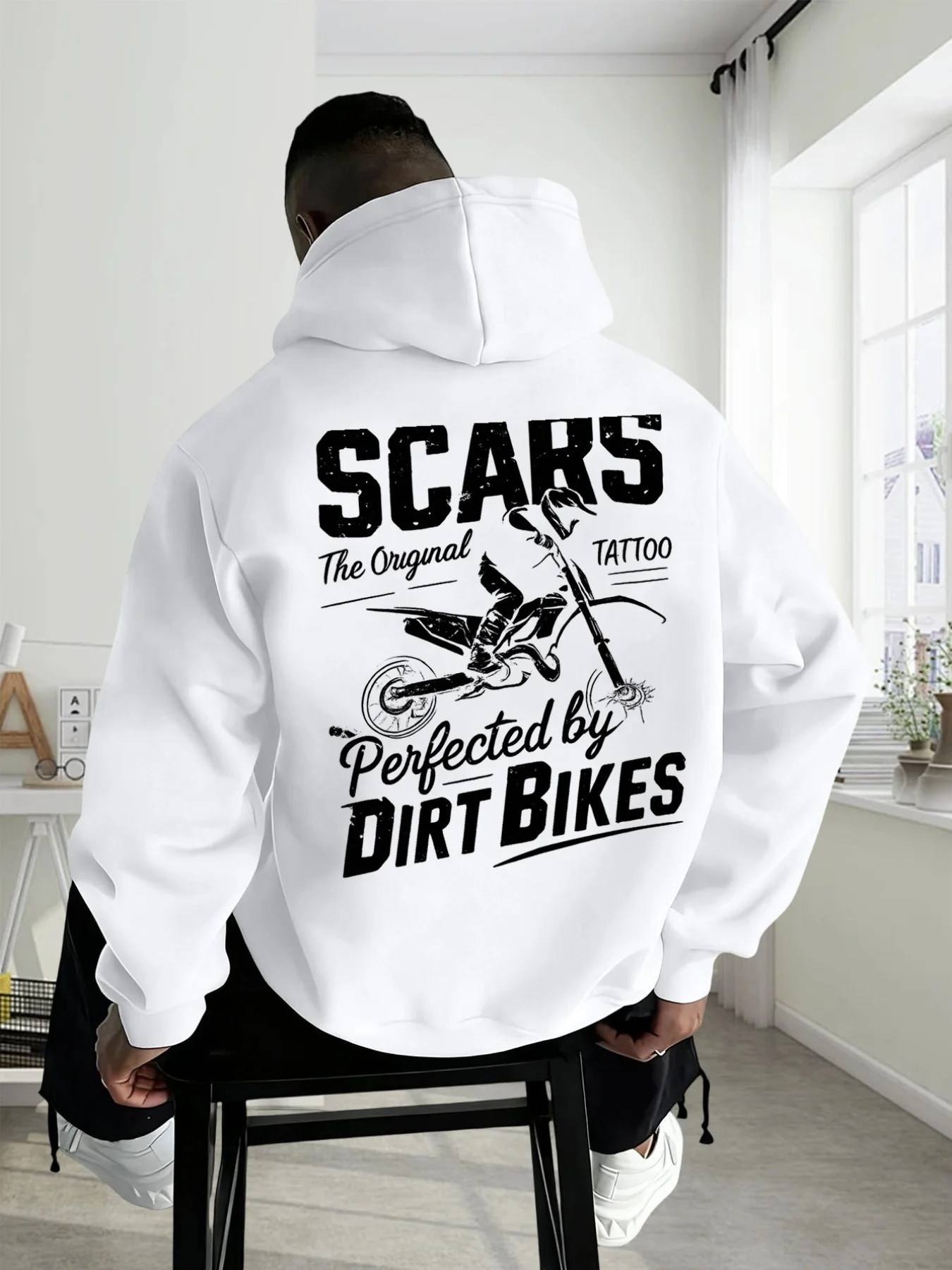 Men's casual printed hoodie - Casual and relaxed regular fit, men's sports hooded sweatshirt, affordable hoodie sweatshirt