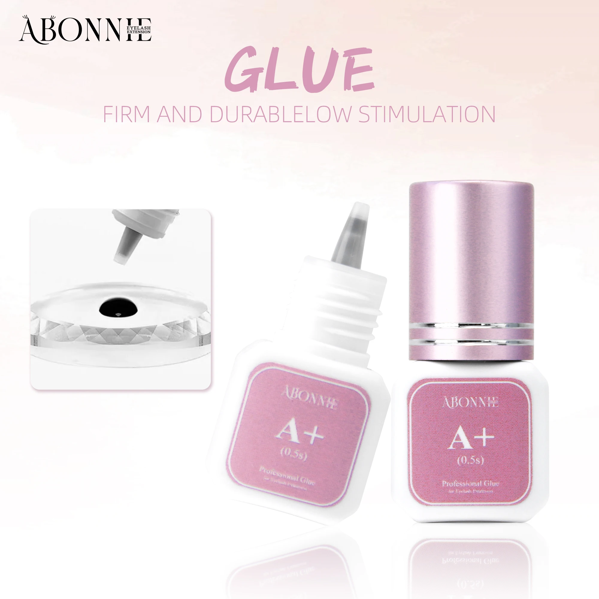 Abonnie Professional Glue for Eyelash Extension Lasting Glues Eyelashes Tool for Eye Beauty Makeup