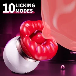 Lick Suck Vibrator For Women Clitoris Stimulator Female Nipple Vagina G Spot Sucking Rose Biting Mouth Massager Adult Sex Toys