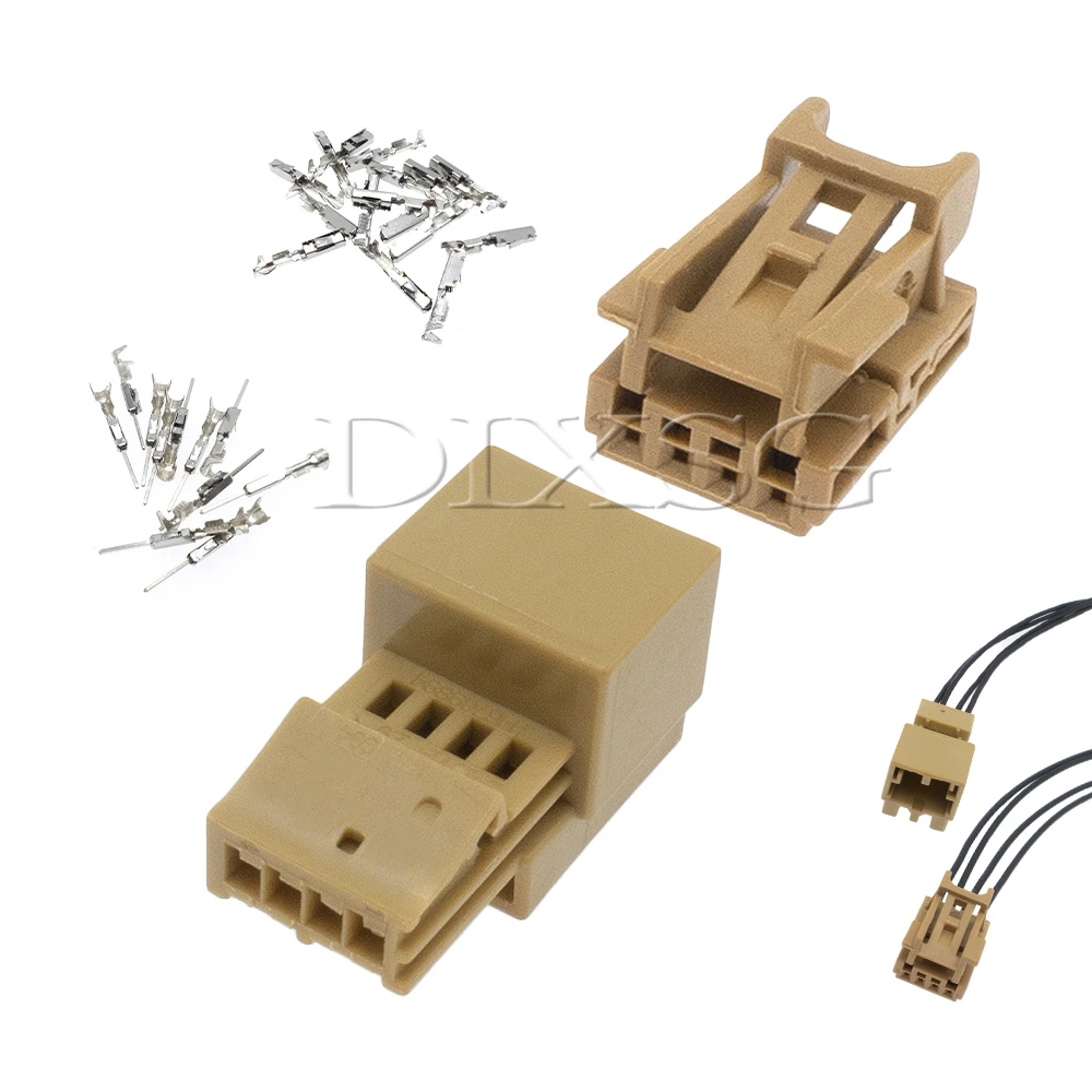 1 Set 4 Pin 8K0972994A 8K0973754A 1670988-2 1670989-2 Car Wire Harness Connector for VW Audi Multi-color Ambient Light