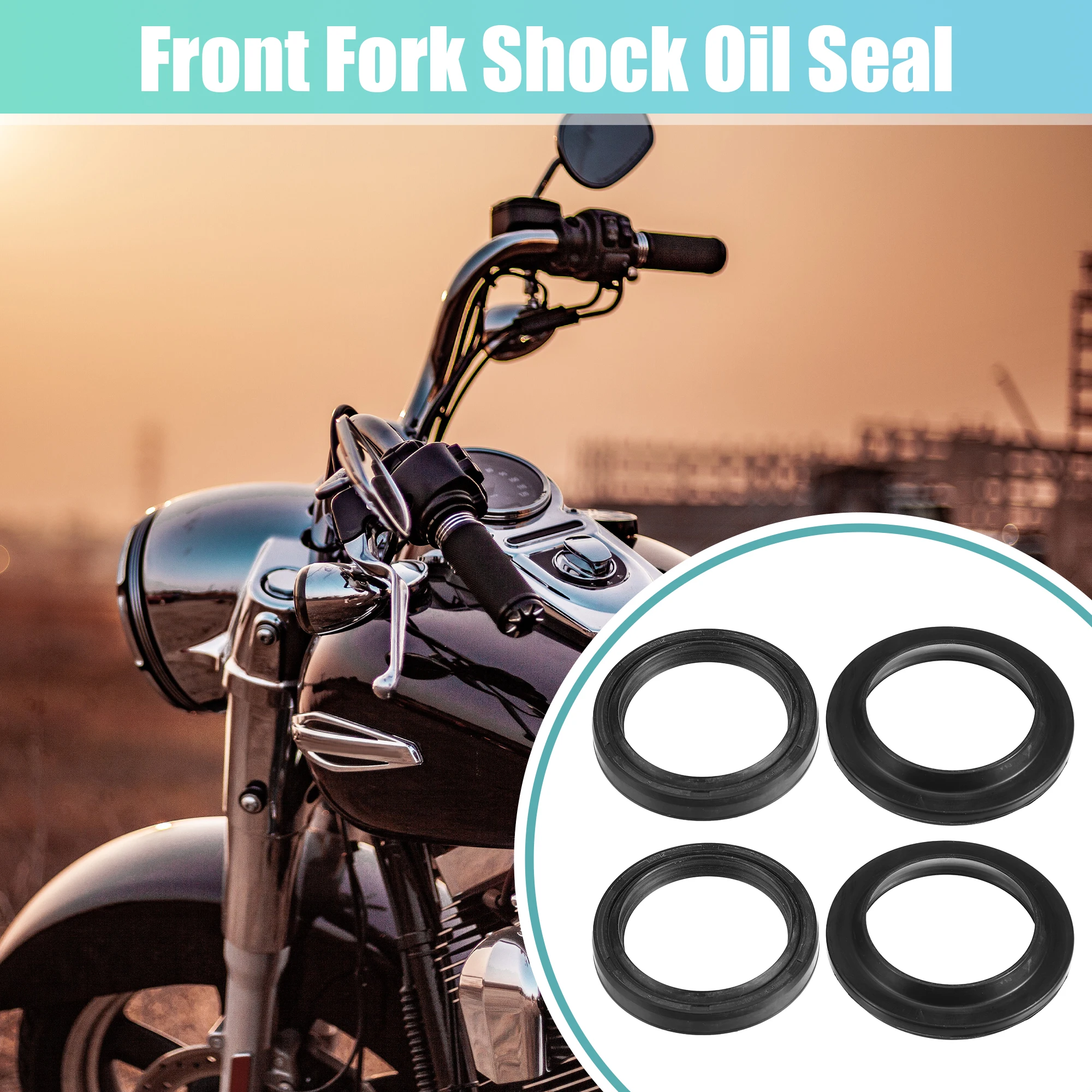 

Motoforti 1 Set 39mmx51mmx8mm Motorcycle Front Fork Shock Oil Seal and Dust Seal for Kawasaki ZR550