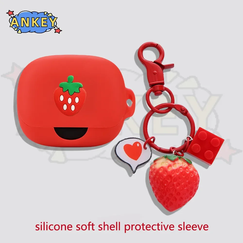 Чехол для Anker Soundcore AeroFit Pro, силиконовый чехол с розовой свиньей, мягкий защитный чехол для наушников, кожа гарнитуры