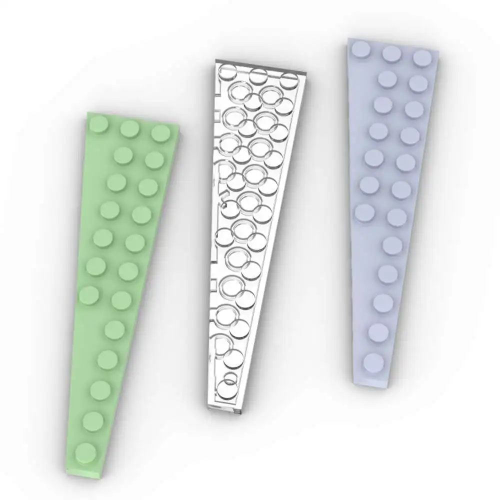 

MOC 10 шт. клин 47398 12x3 правые строительные блоки тарелка доска кирпичная головоломка развивающие игрушки «сделай сам» детские подарки на день рождения