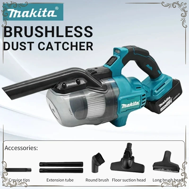 

Makita Cordless Electric Vacuum Cleaner Battery LED Portable Household Industrial Construction Cleaning Tool