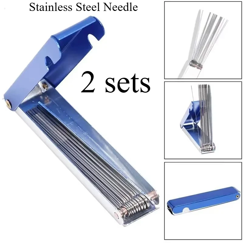 2 Sets Carburetor Cleaning Needles and Brushes Kit Remove Carbon Jet Dirt for Motorcycle ATV Chainsaw Welder Car Carb Parts