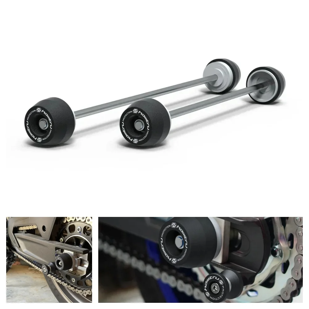 

Rear Front Axle Fork Crash Sliders Motorcycle Wheel Protector Kit For Yamaha MT-09 MT-09SP / Tracer9 Tracer 9 GT 2021-2024
