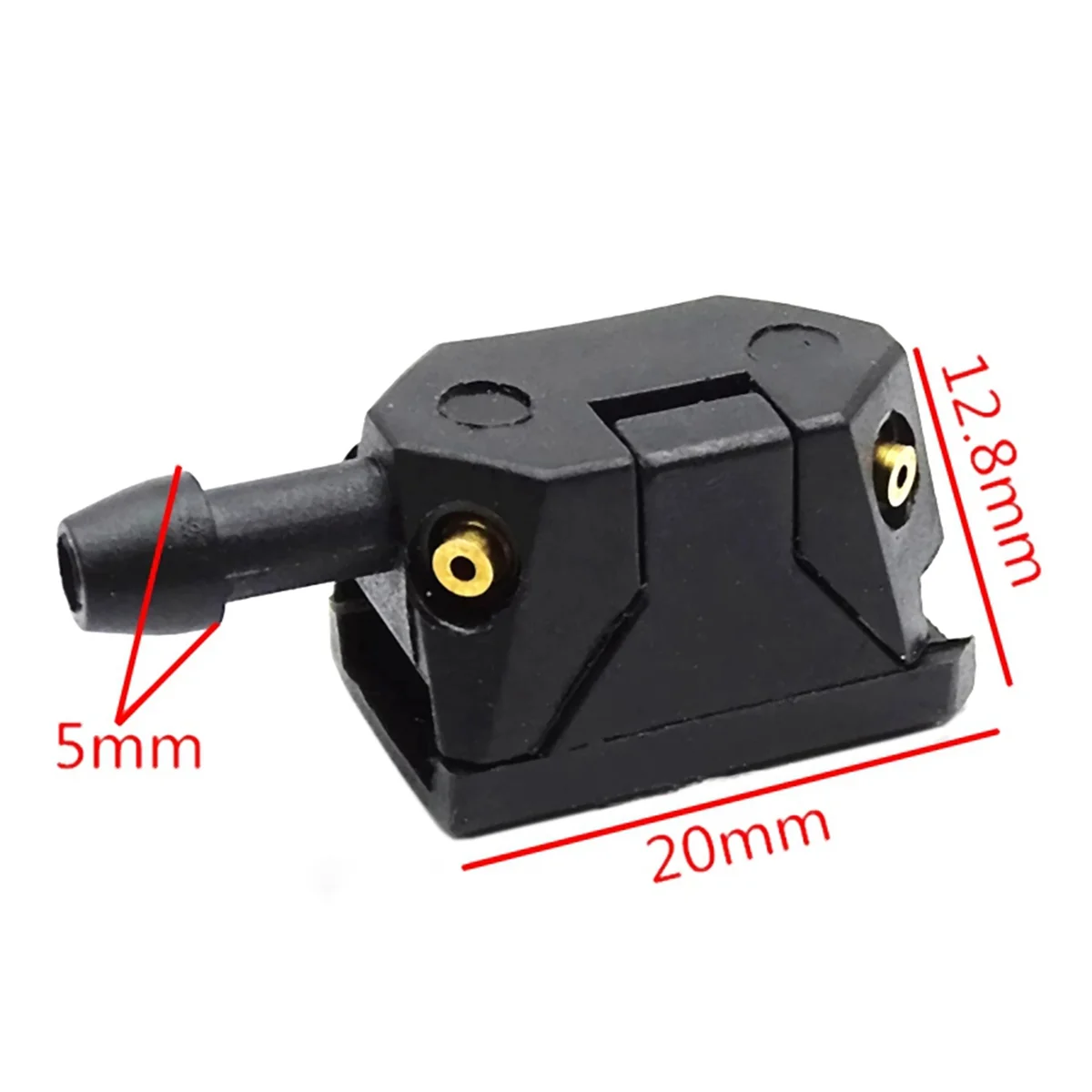 6 pçs windscreen washer jet universal preto carro braço pára-brisas arruela limpador lâmina de pulverização água jatos bocal acessórios