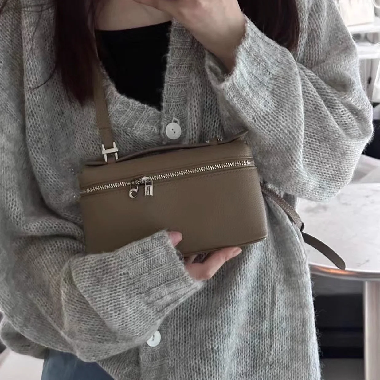 

ColrenKn сумка из натуральной кожи, женская новая сумка для обеда Sle LP9, ручная сумка на одно плечо с наклонным крестом для мобильного телефона