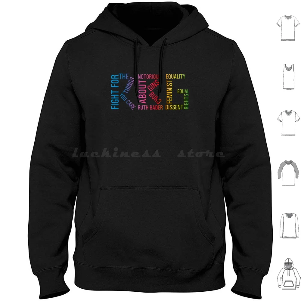 Notorious Rbg Ruth Bader Ginsburg Political Feminist Hoodies Long Sleeve Vintage Rbg Rbg Rbg Quote With Book And Women