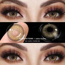 Bio-essense Contact Lenses for Eyes Natural Beauty Pupils  Eyes Lenses Korean Brown Contacts 2PCS 1Year Fashion Green Pupilentes