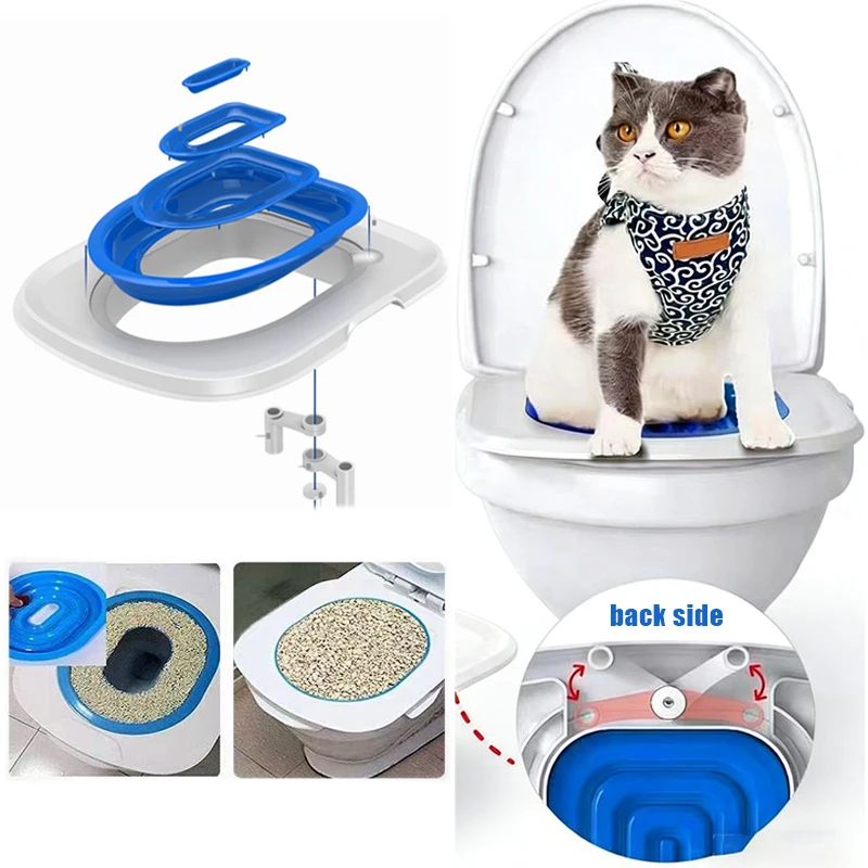 

Pet Cat and Dog Toilet Training Kit Removable Reusable Cat Litter Pads Cat Toilet Trainers Pet Cleaning Cat Training Products