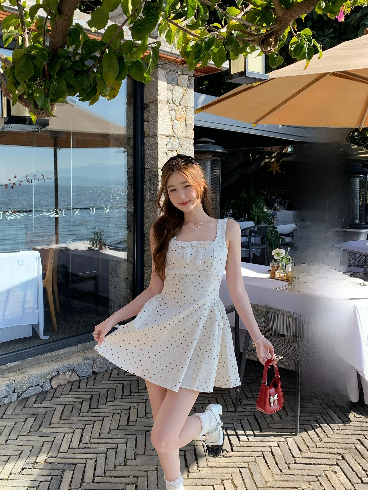 

Женское белое платье Su San San Jiangsu Shanghai Miss Money, новинка 2026 года, летнее, на бретельках, красивое, А-силуэт