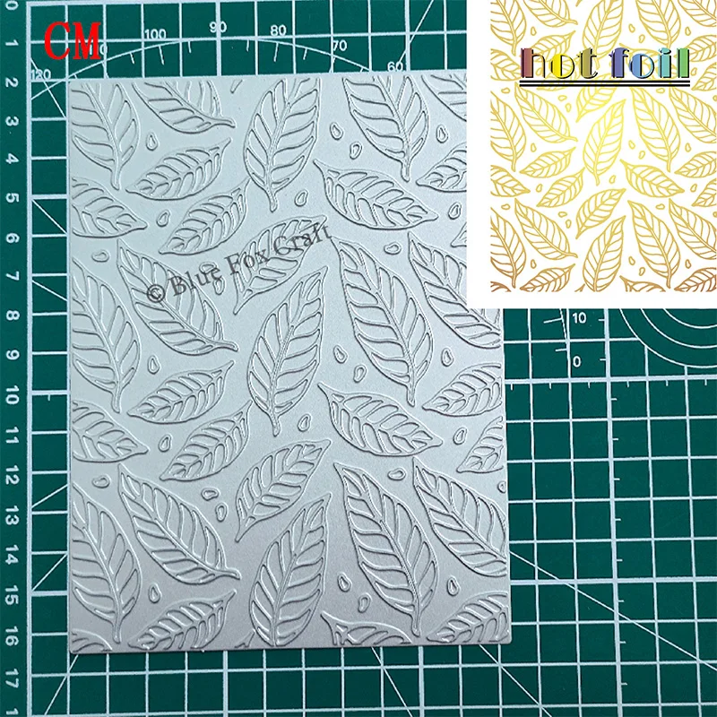 2024 New Hot Foil Board Leaf Series Frame Background Card Process Metal Cutting Mold Used For Paper Cutting Process And Card Mak